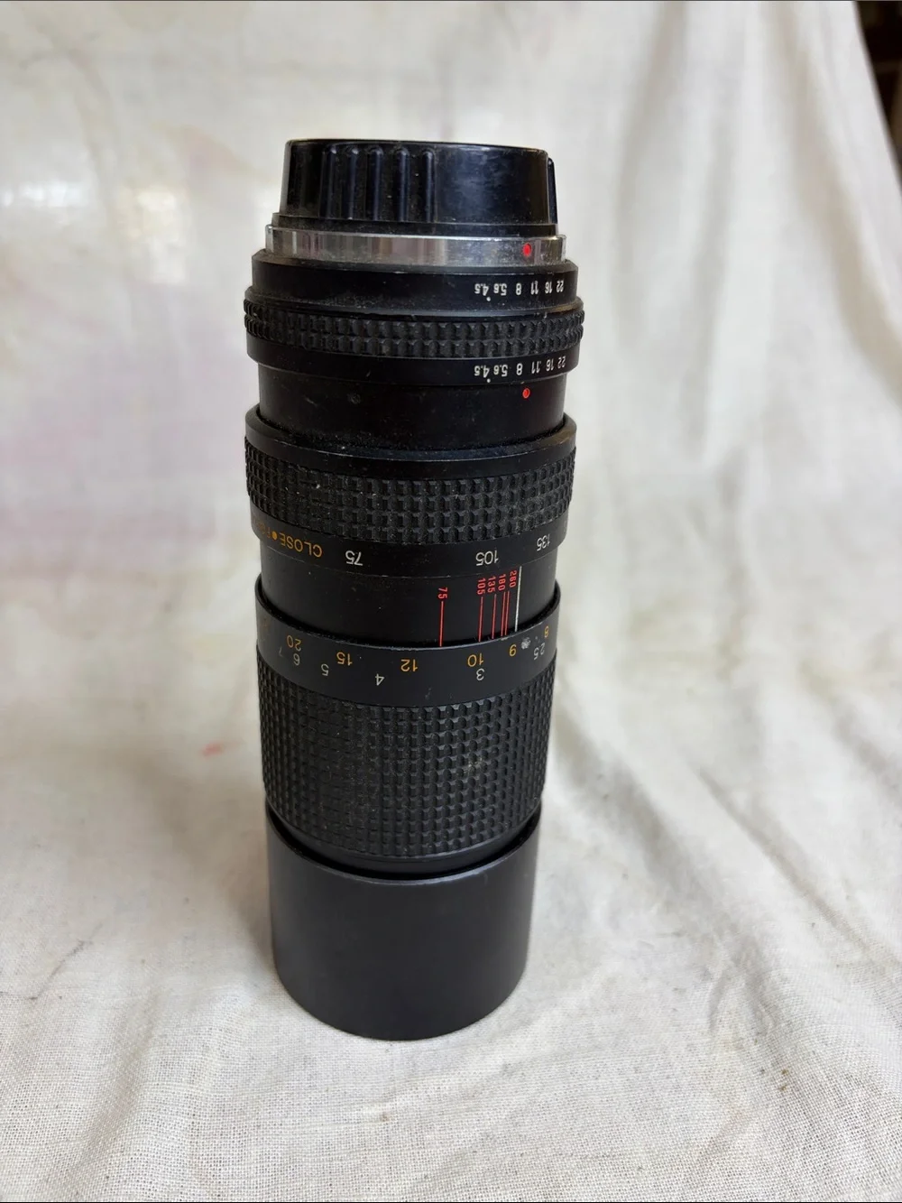 Manual 75-150mm Telephoto Camera Lens - Black